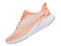 HOKA Women's Clifton 8 - Cantaloupe/Silver Peony (1119394-CSPY) -Sports Cheap Shop 1119394 CSPY 4