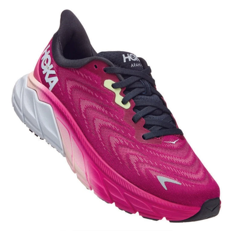 HOKA Women's Arahi 6 - Festival Fuchsia/Ibis Rose (1123195-FFIR) 5 HOKA Women's Arahi 6 - Festival Fuchsia/Ibis Rose (1123195-FFIR) - Image 4