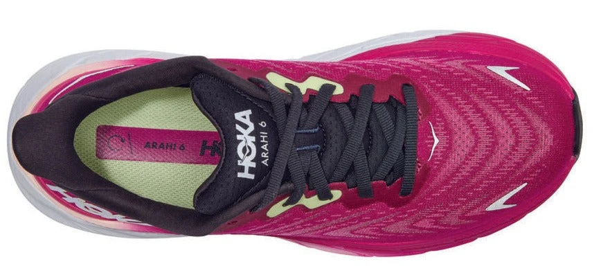 HOKA Women's Arahi 6 - Festival Fuchsia/Ibis Rose (1123195-FFIR) 4 HOKA Women's Arahi 6 - Festival Fuchsia/Ibis Rose (1123195-FFIR) - Image 3