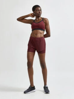 Craft Women's Advance Essence 2-IN-1 Shorts - Truffle (1910722-439000) 10 Craft Women's Advance Essence 2-IN-1 Shorts - Truffle (1910722-439000) -Sports Cheap Shop 1910722 439000 ADVEssence2 in 1ShortsW Closeup4 Preview 1