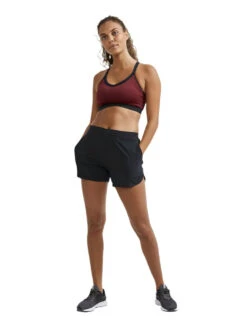 Craft Women's Advance Essence 5" Stretch Short - Black (1910759-999000) -Sports Cheap Shop 1910759 999000 ADVEssence5 InchStretchShortsW Closeup4 Preview