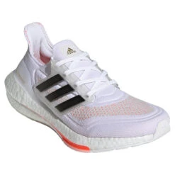 Adidas Women's UltraBoost 21 - White/Black/Solar Red (S23840) -Sports Cheap Shop 20652554