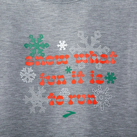 Brooks Men's Run Merry Distance Longsleeve - Heather Ash/Run Merry (211404047) 4 Brooks Men's Run Merry Distance Longsleeve - Heather Ash/Run Merry (211404047) - Image 2