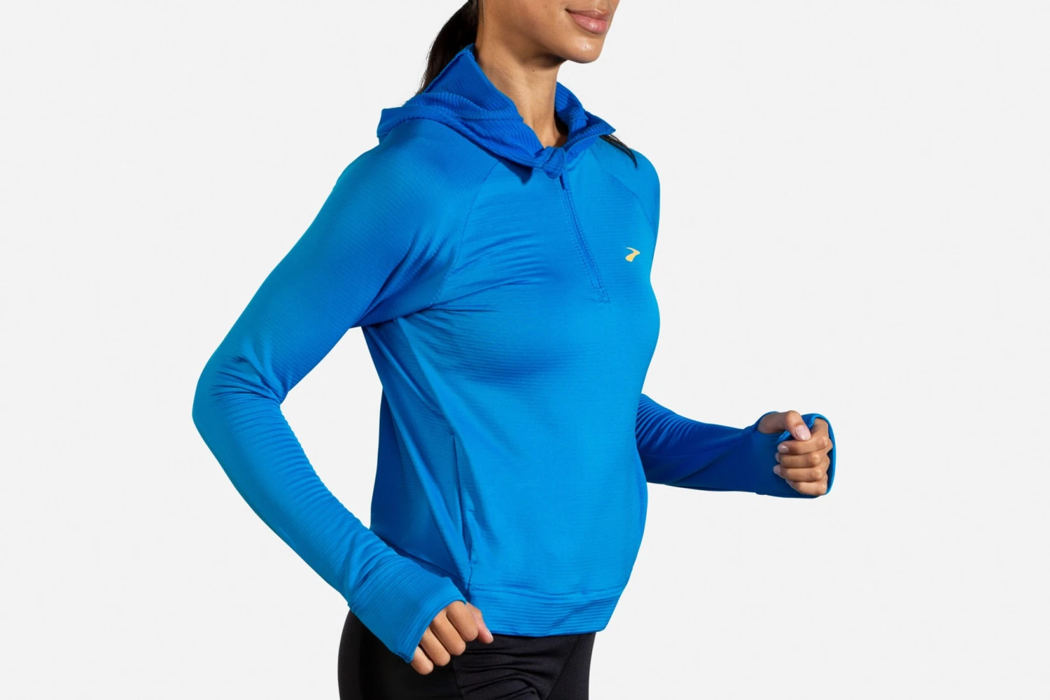 Brooks Women's Notch Thermal Hoodie (221502) 4 Brooks Women's Notch Thermal Hoodie (221502) - Image 2