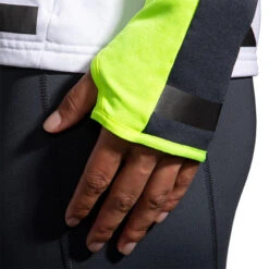 Brooks Women's Run Visible Thermal Hoodie - White/Asphalt/Nightlife (221559134) -Sports Cheap Shop 221559 134 D3 Run Visible Thermal Hoodie