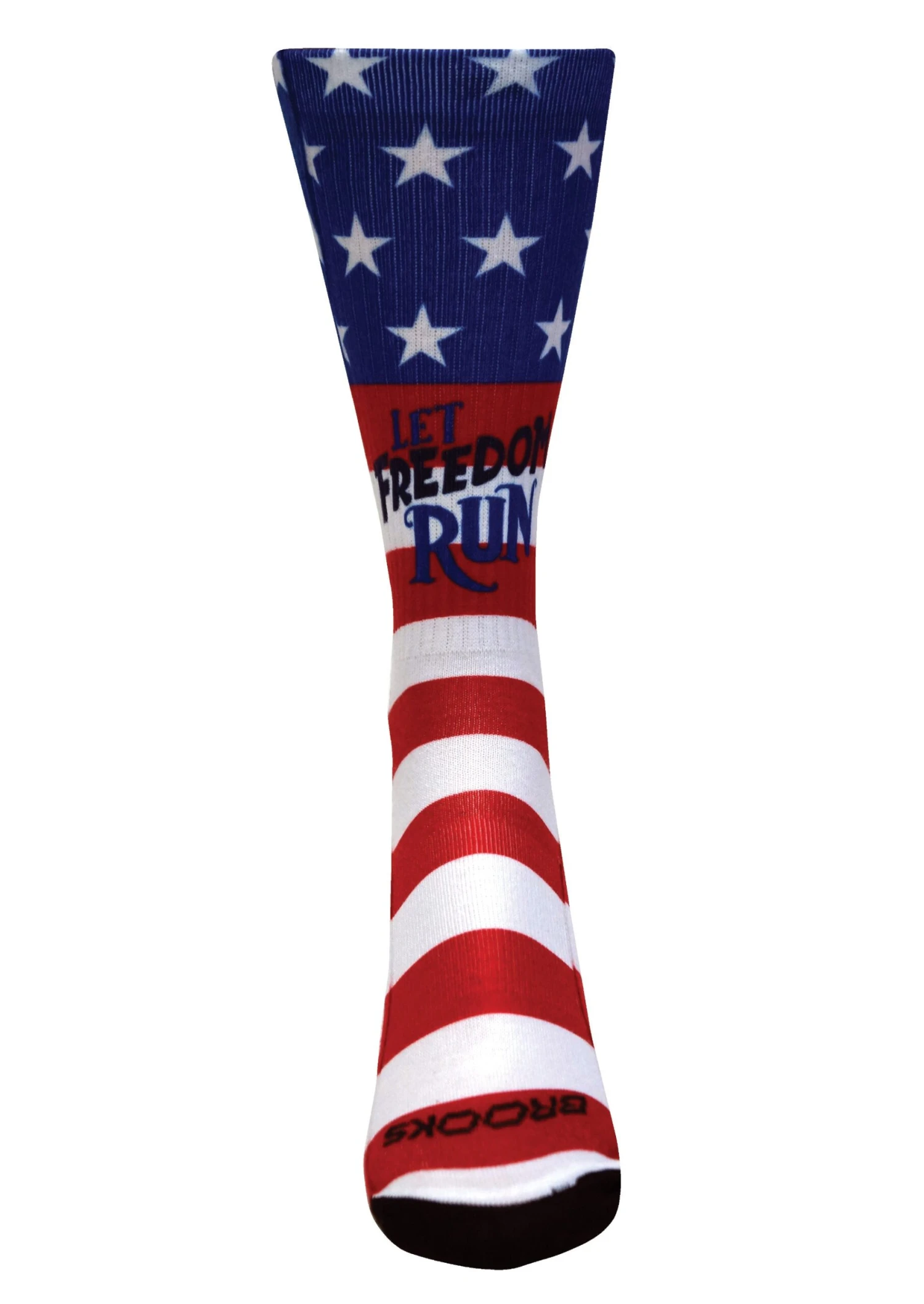 Brooks Pacesetter Freedom Run Crew Sock - Red/White/Blue (741496903) 4 Brooks Pacesetter Freedom Run Crew Sock - Red/White/Blue (741496903) - Image 2