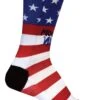 Brooks Pacesetter Freedom Run Crew Sock - Red/White/Blue (741496903)