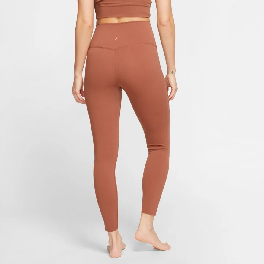 Nike Women's Yoga Luxe 7/8 Tights - Red Bark/Terra Blush (CJ4203-275) 4 Nike Women's Yoga Luxe 7/8 Tights - Red Bark/Terra Blush (CJ4203-275) - Image 2
