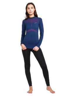Craft Women's Active Intensity Crewneck Baselayer - Tide/Roxo (1907937-698486) -Sports Cheap Shop CraftWomensCrewneckBaselayerTide Roxo4 min