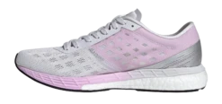 Adidas Women's Adizero Boston 9 - Dash Grey/Footwear White/Clear Lilac (FW2213) -Sports Cheap Shop FW2213 FTW photo side medial center transparent