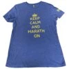 Marathon Sports Women's Keep Calm T-Shirt - Blue/Yellow