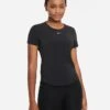 Women's Nike Dri Fit One Luxe Short Sleeve - Black (DD0618-010) -Sports Cheap Shop ONELUXE1
