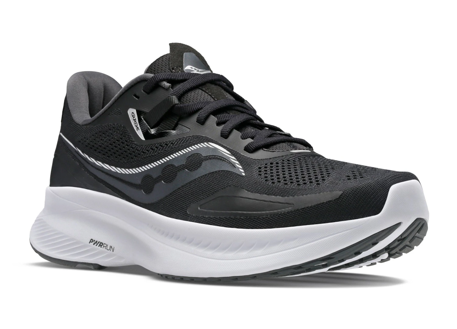 Saucony Women's Guide 15 Wide (D) - Black/White (S10685-05) 4 Saucony Women's Guide 15 Wide (D) - Black/White (S10685-05) - Image 2