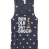 Women's Old Saybrook Racerback Stars And Stripes Tank - Navy Blue (RUNOSB-AA1927P-S) -Sports Cheap Shop aa1927p gy z FF 3