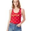 Women's Boston Racerback Stars And Stripes Tank - Red (BOS-AA1927P-TRS) -Sports Cheap Shop aa1927p n1 z 4