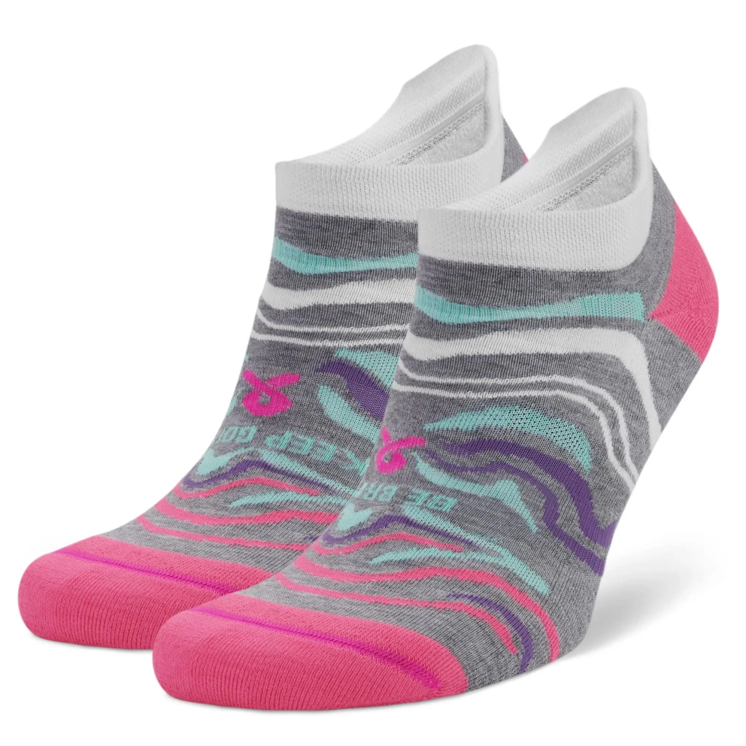 Balega Women's Grit And Grace Be Brave Keep Going Running Socks - Mid Grey (7495-0339) 7 Balega Women's Grit And Grace Be Brave Keep Going Running Socks - Mid Grey (7495-0339) - Image 5