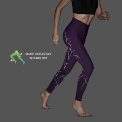 CEP Women's Reflective Tights - Purple (W2A96N) -Sports Cheap Shop reflective tights purple women 2