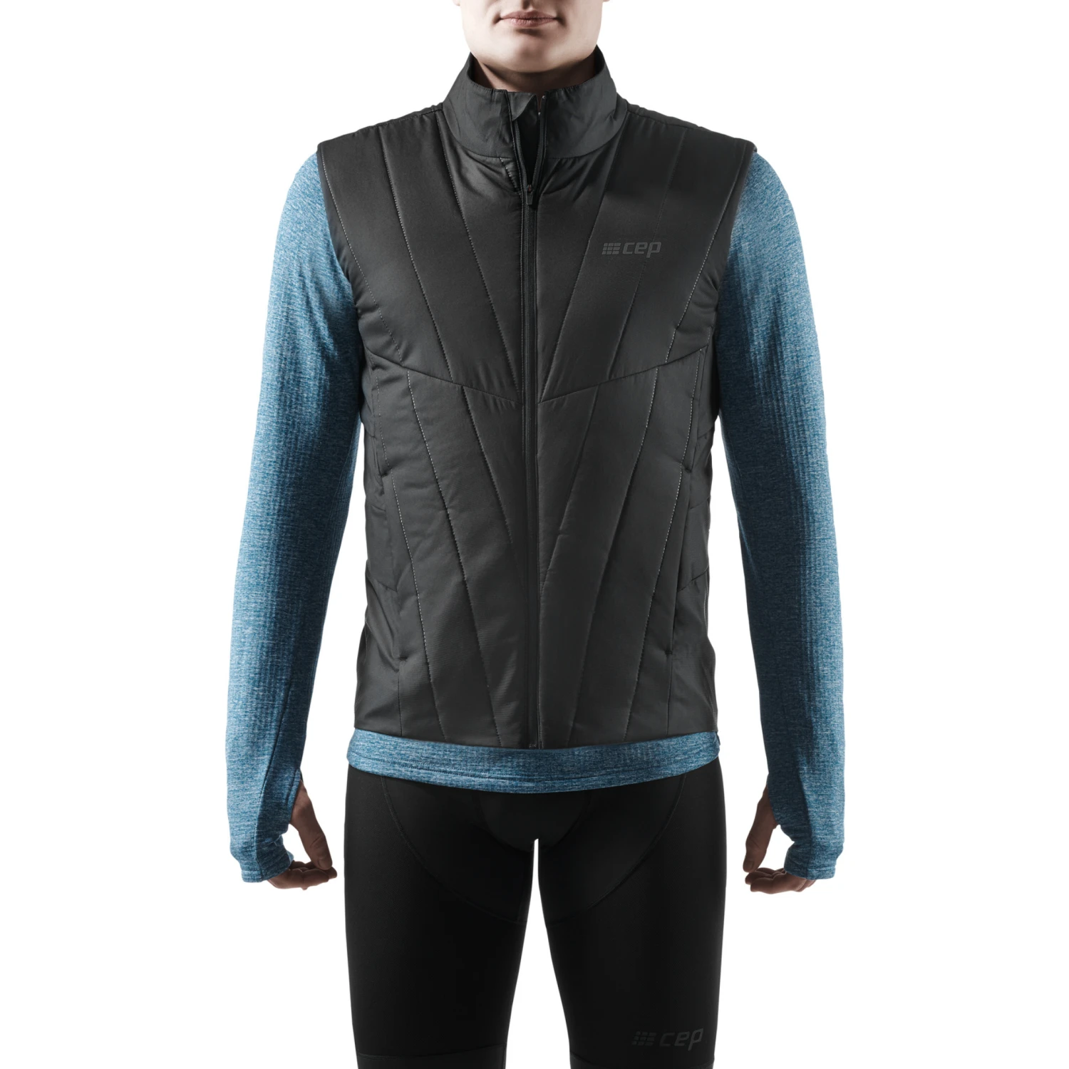CEP Men's Winter Run Vest - Black (W0165R) 3 CEP Men's Winter Run Vest - Black (W0165R)