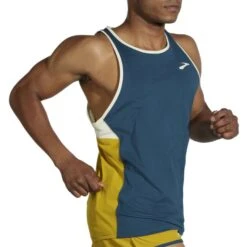 Brooks Men's Atmosphere Singlet -Sports Cheap Shop www brooksrunning com 211384 428 mv atmosphere singlet mens sleeveless running top 2