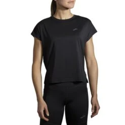 Brooks Women's Sprint Free Short Sleeve (221534) -Sports Cheap Shop www brooksrunning com 221534 001 mb sprint free womens short sleeve running shirt 1